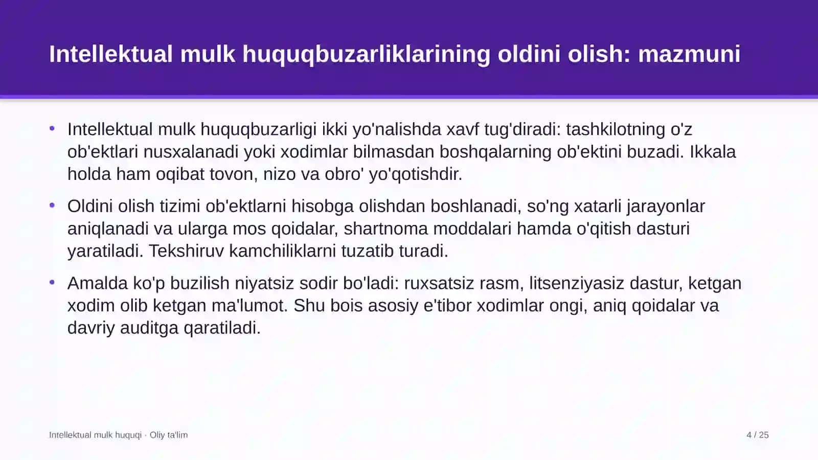 Developerlik kompaniyalarida intellektual mulk huquqbuzarliklarining oldini olish 4