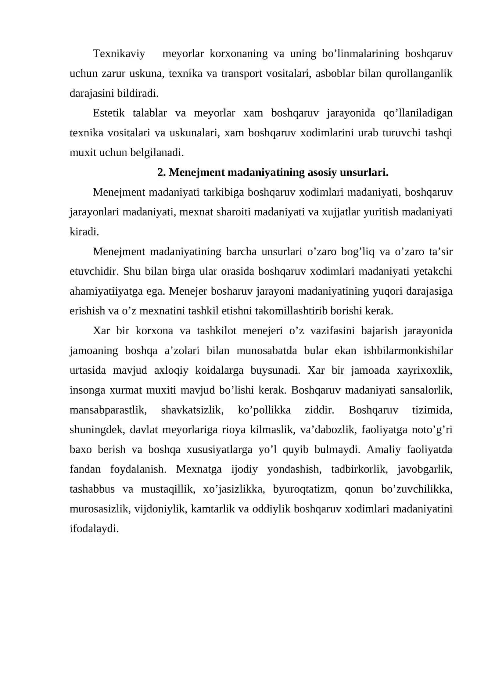 Menejment madaniyati va uslublari 4