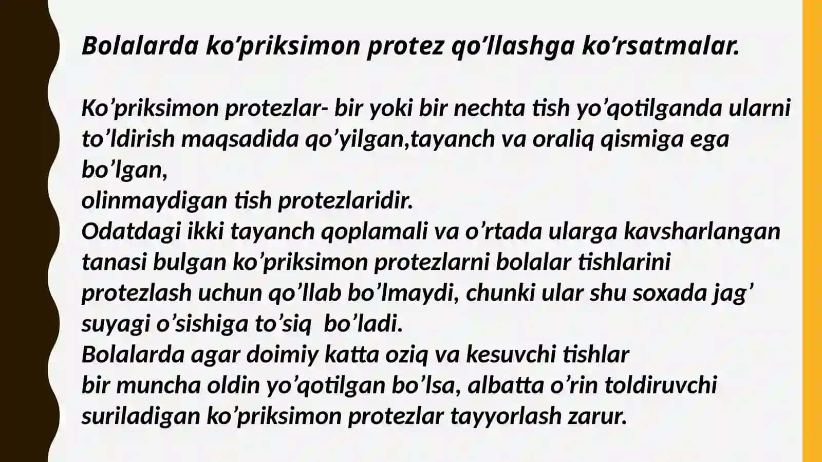 X.N.Shamsiyevning  Ko’priksimon protezi 4