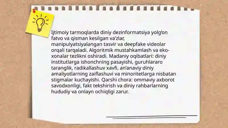 Media makonda psixologik diniy madaniy tahdidlar 4