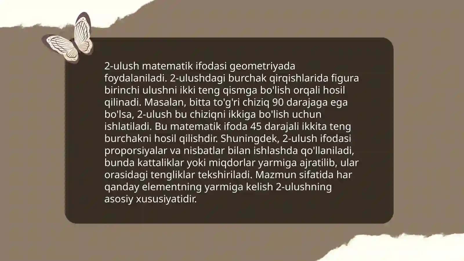 Butunning ulushi 4