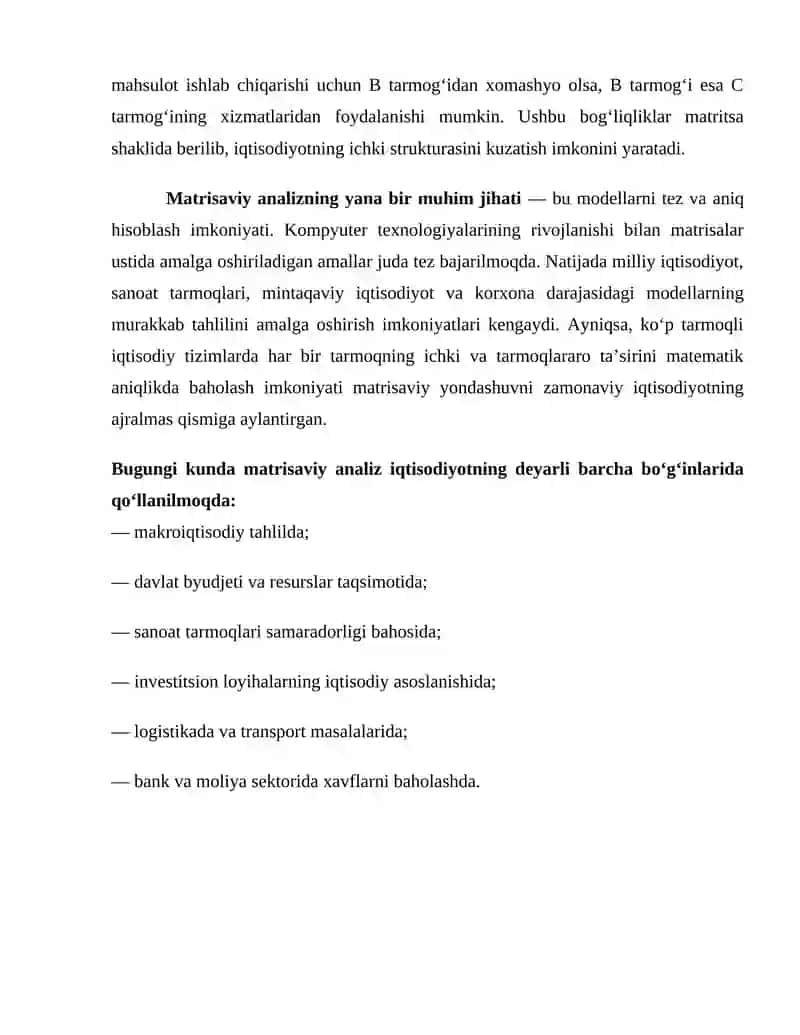 Matrisaviy analiz elementlari 4