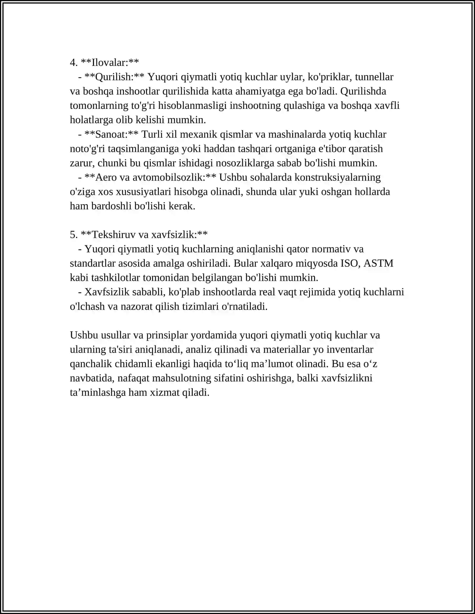 Yuqori qiymatli yotiq kuchlarning aniqlanishi 4