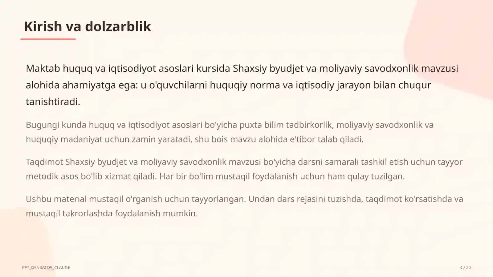 Huquq va iqtisodiyot asoslari (9–11) 4