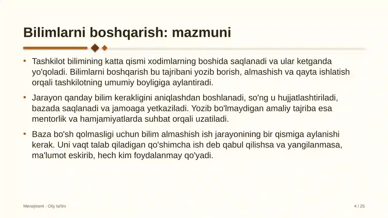 Akademik litseylarda bilimlarni boshqarish 4