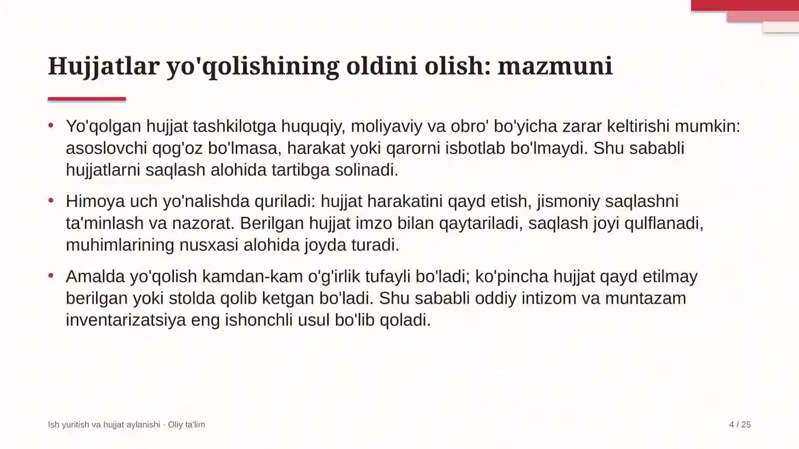 yuqori tezlikdagi temir yo'l qatnovida hujjatlar yo'qolishining oldini olish 7695 4