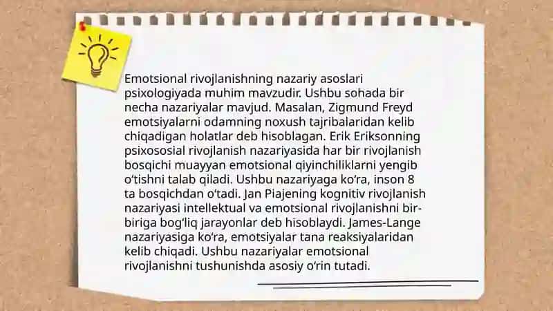 Chaqaloqlik davrida emotsional rivojlanish va uning psixodiagnostik jihatlari 4