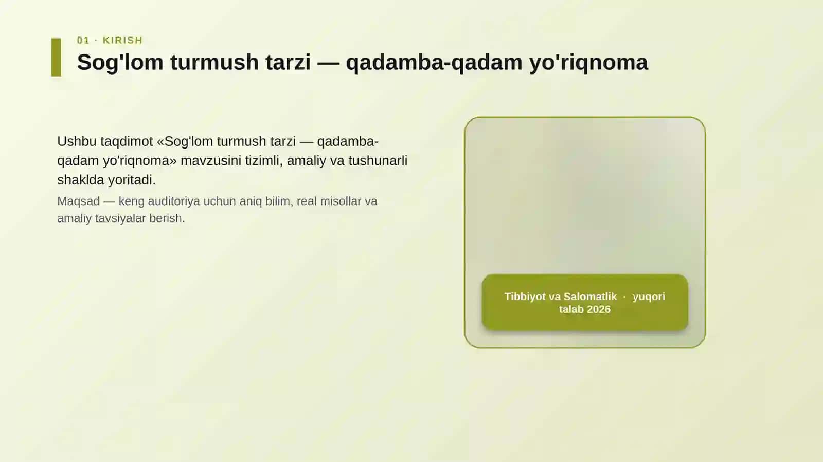 Sog'lom turmush tarzi — qadamba-qadam yo'riqnoma 4