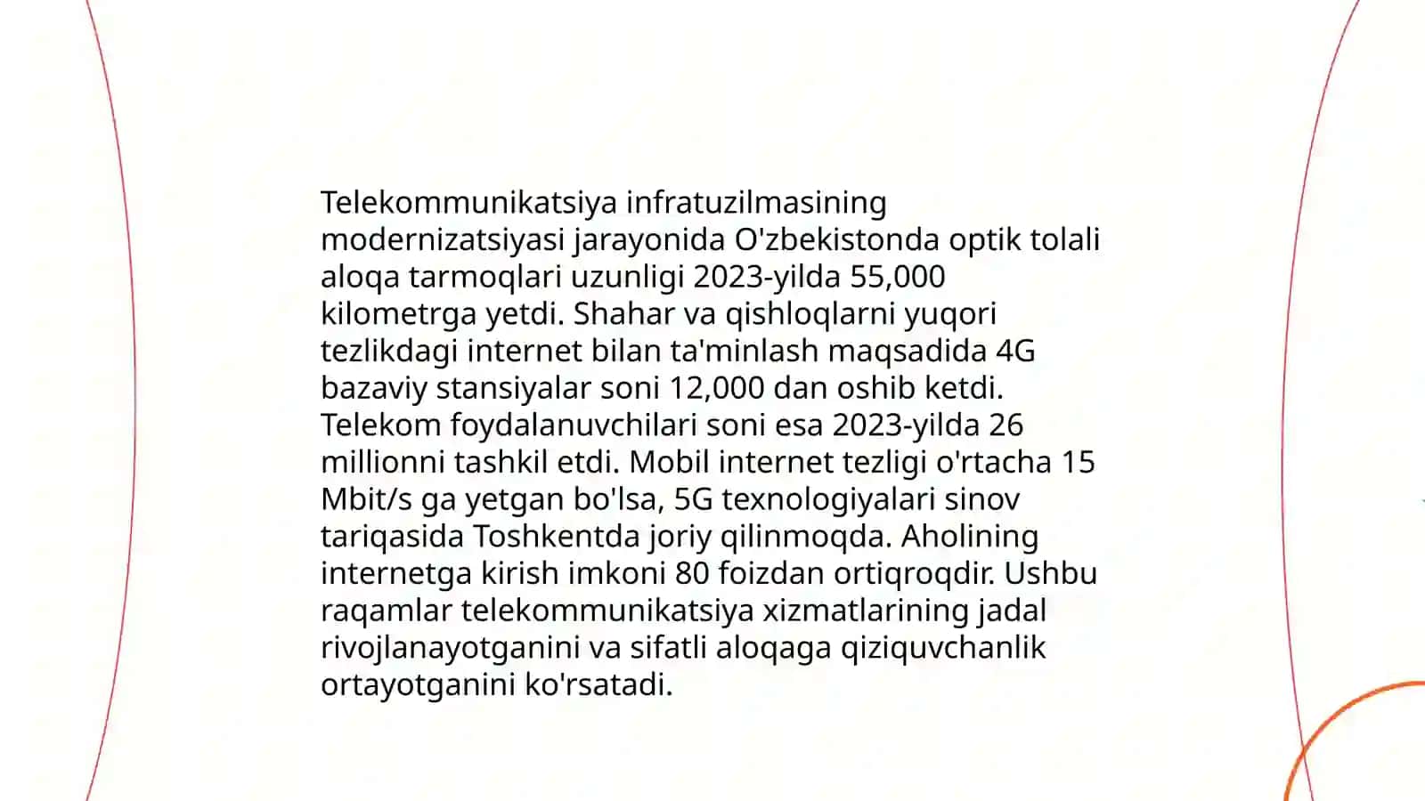 O'zbekiston telekommunikatsiya va simsiz texnologiyalarining rivojlanishi 4