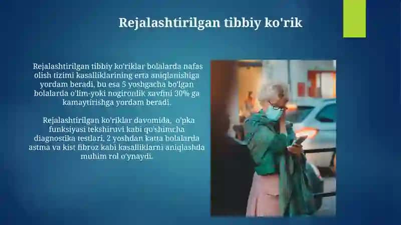 Bolalar nafas olish tizimi kasalliklarining parvarishi 4