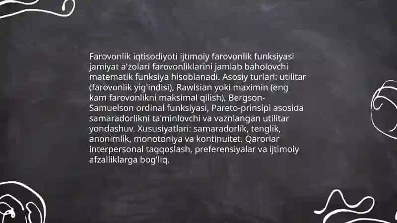 Inson farovonligi iqtisodiyoti 4