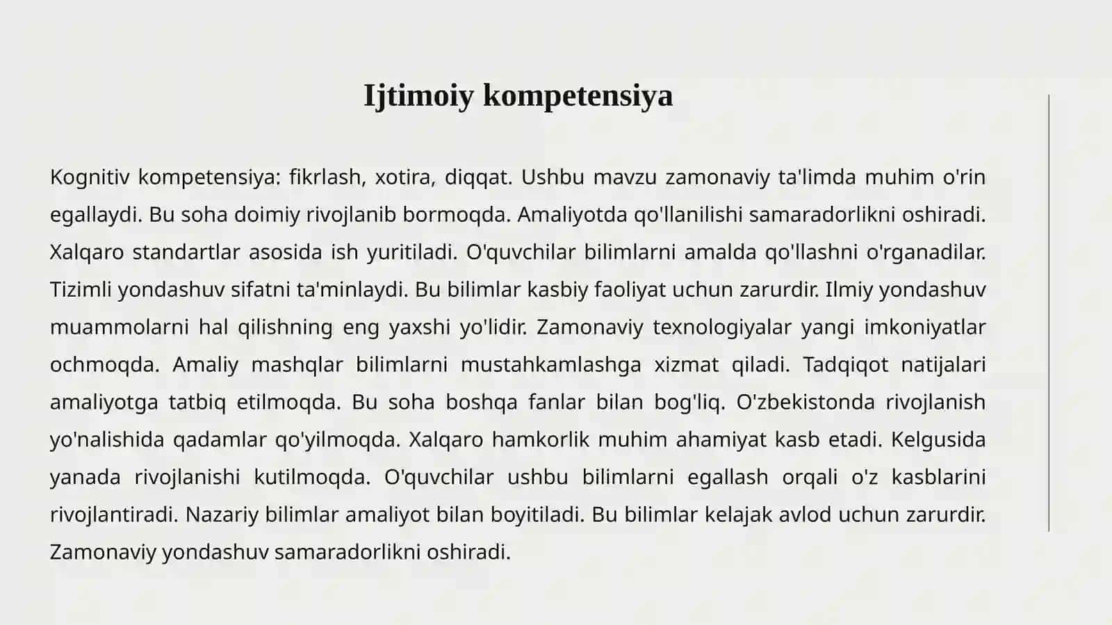 BOLALAR KOMPETENSIYASI 4