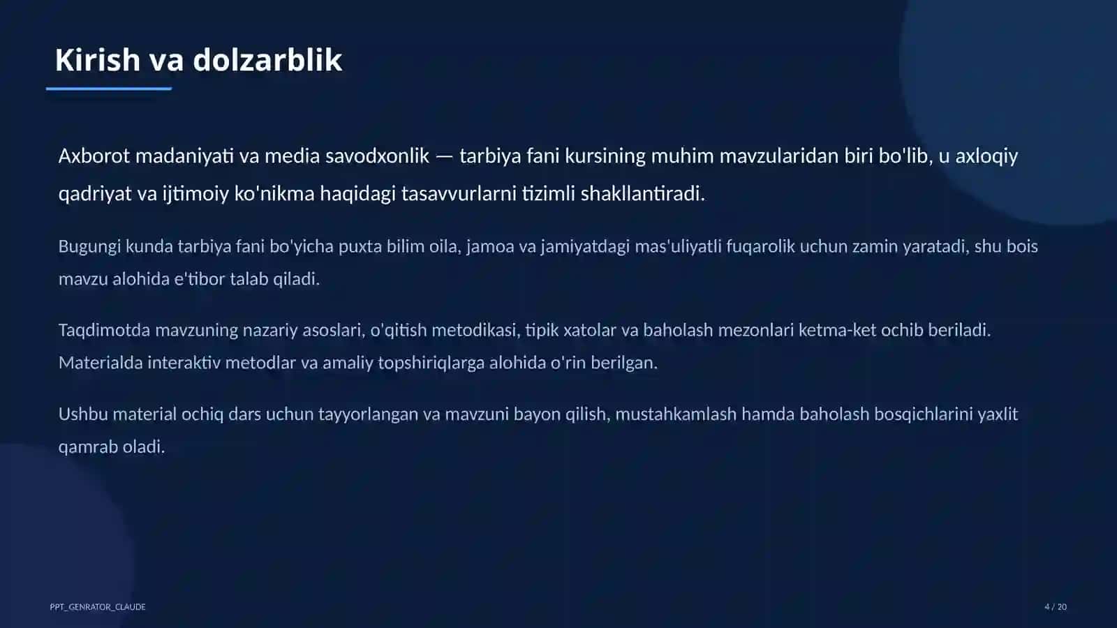 Axborot madaniyati va media savodxonlik (9-sinf) 4