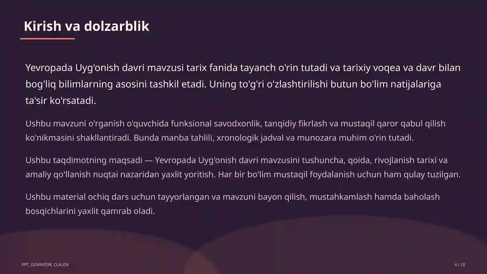 Yevropada Uyg'onish davri (8-sinf) 4