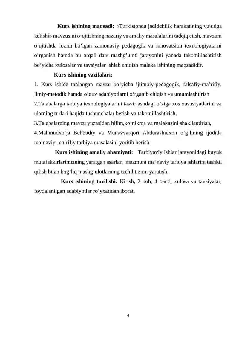 MAHMUDXO’JA BEHBUDIY VA MUNAVVARQORI ABDURASHIDXON O’G’LINING JADIDCHILIK HARAKATI VA TA’LIM-TARBIYA BORASIDAGI QARASHLAR. 4