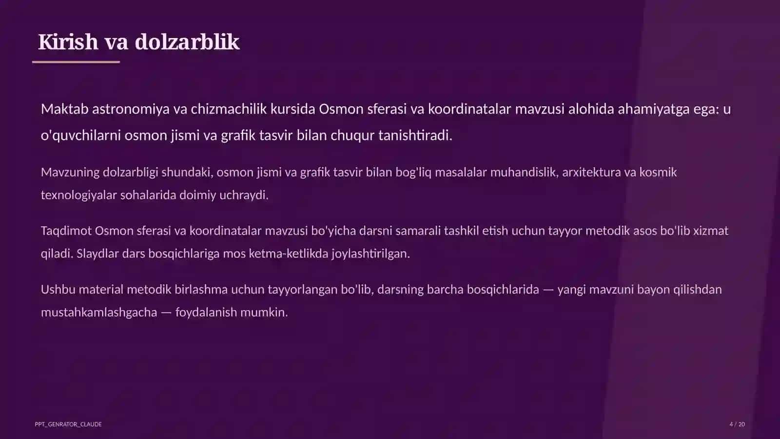 Astronomiya va chizmachilik (8–11) 4