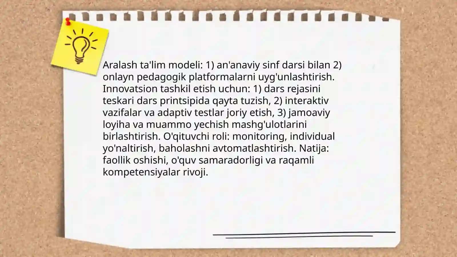 Zamonaviy darsni òtkazishda innovatsiya va integratsiya 4