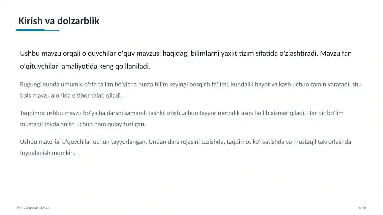 Yuqori sinflarda sun'iy intellekt darslari: nimani va qanday o'qitamiz? 4