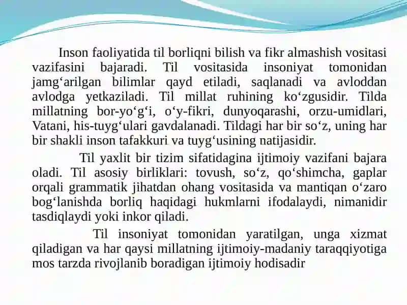 IFODALI O'QISH FANINING PREDMETI, MAQSADI VA VAZIFALARI 4