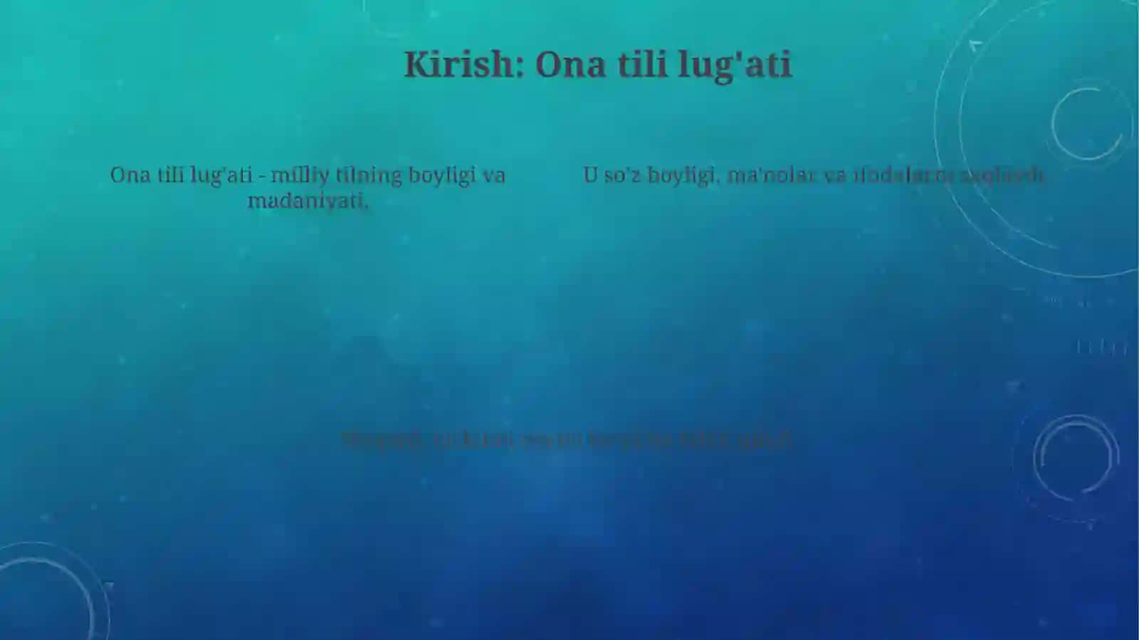 Ona tili lug'at tarkibining ma'no jihatdan tavsiflanishi 4