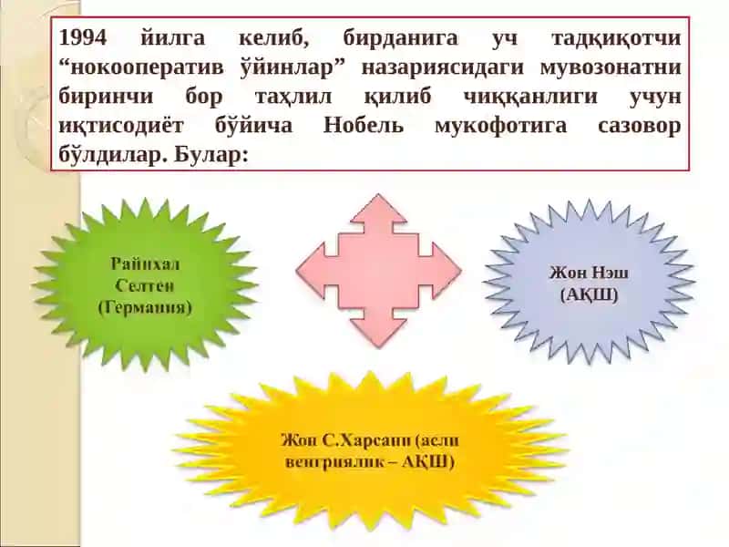 Ўйинлар назарияси ва иқтисодий хатти-ҳаракат 4
