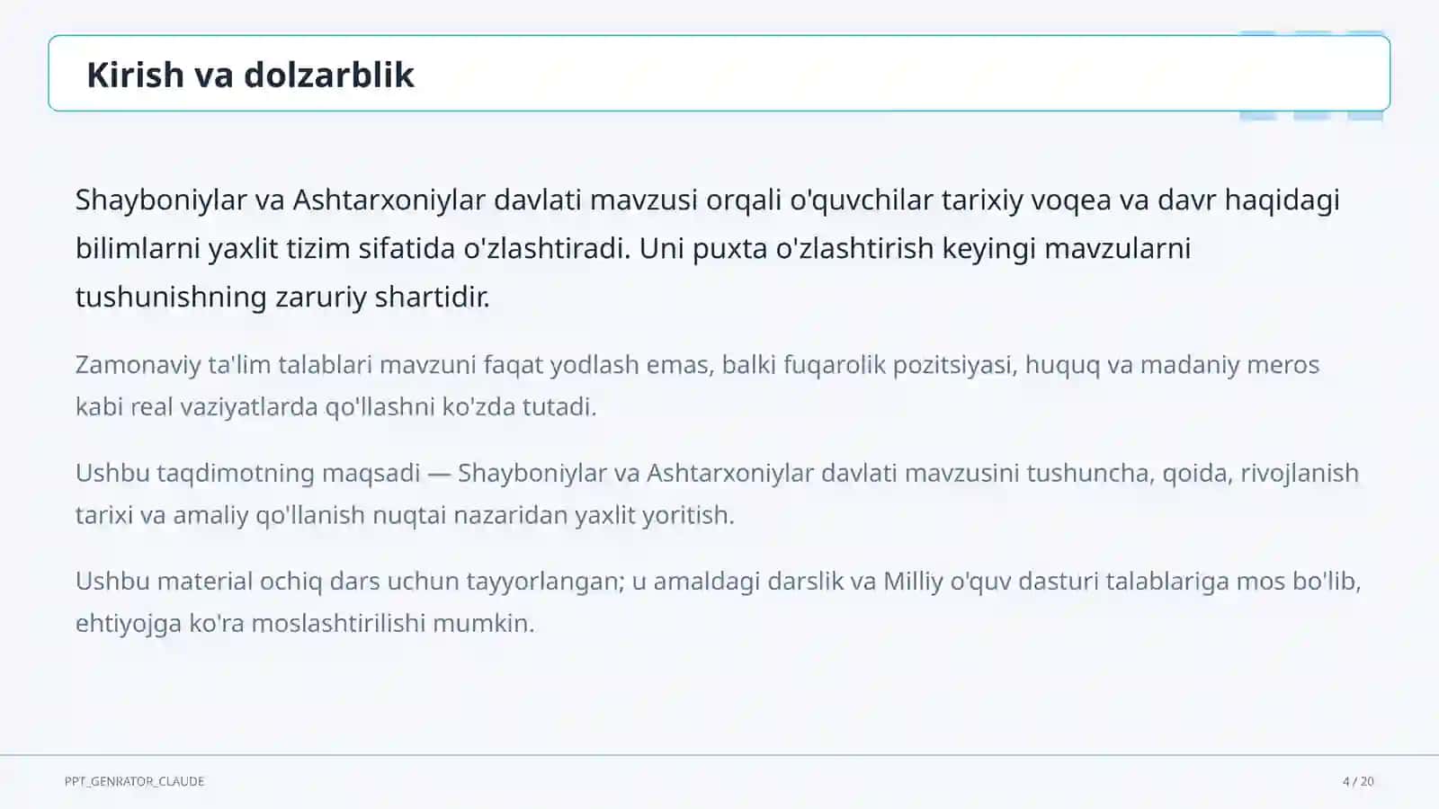 Shayboniylar va Ashtarxoniylar davlati (8-sinf) 4