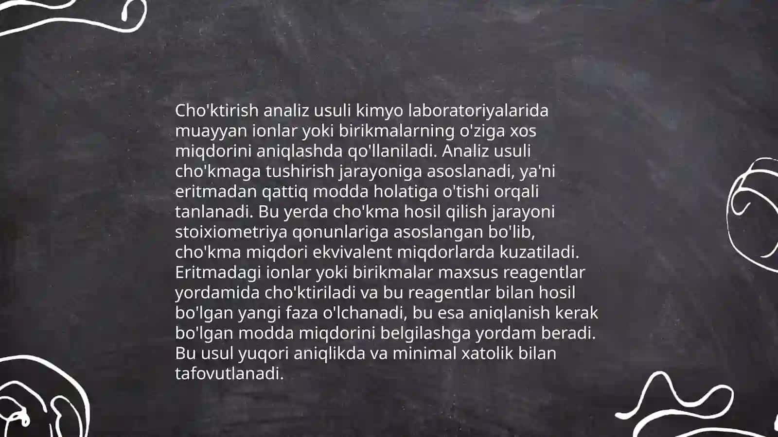 Cho'ktirish analiz usuli 4