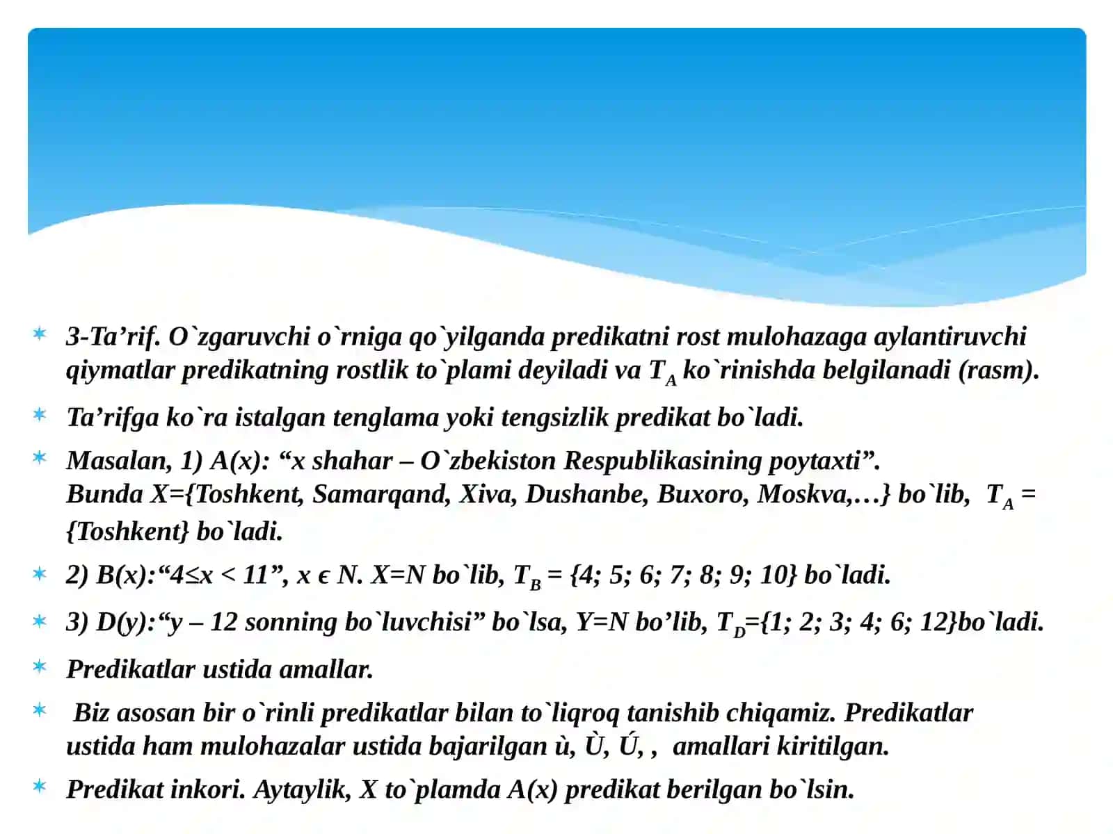 Boshlang`ish matematika kursi nazariyasi 4
