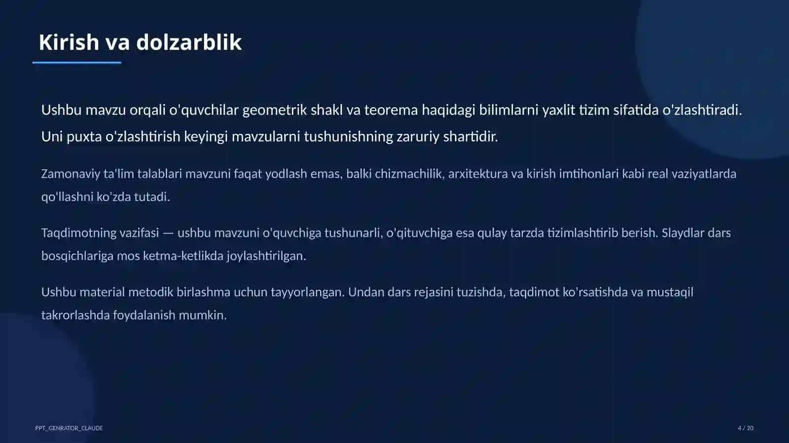 To'g'ri burchakli uchburchakda trigonometrik nisbatlar (8-sinf) 4