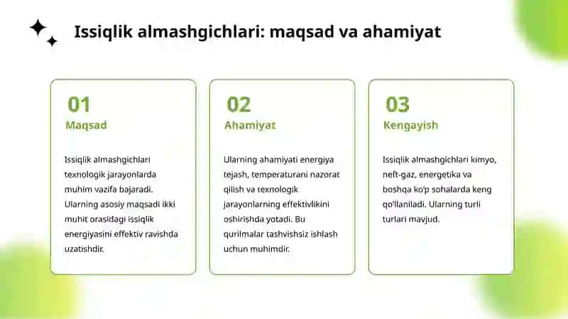 Linza va U-simon issiqlik almashgichlari 4