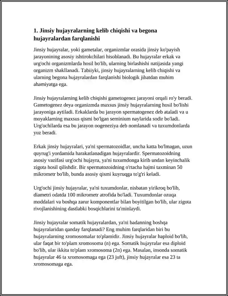 JINSIY HUJAYRALAR TUZILISHI, RIVOJLANISHI, TARAQQIYOTI 4