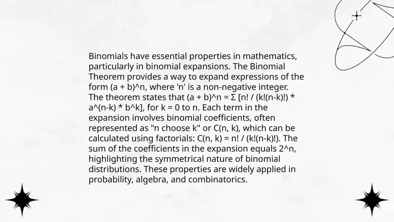 Binomials 4