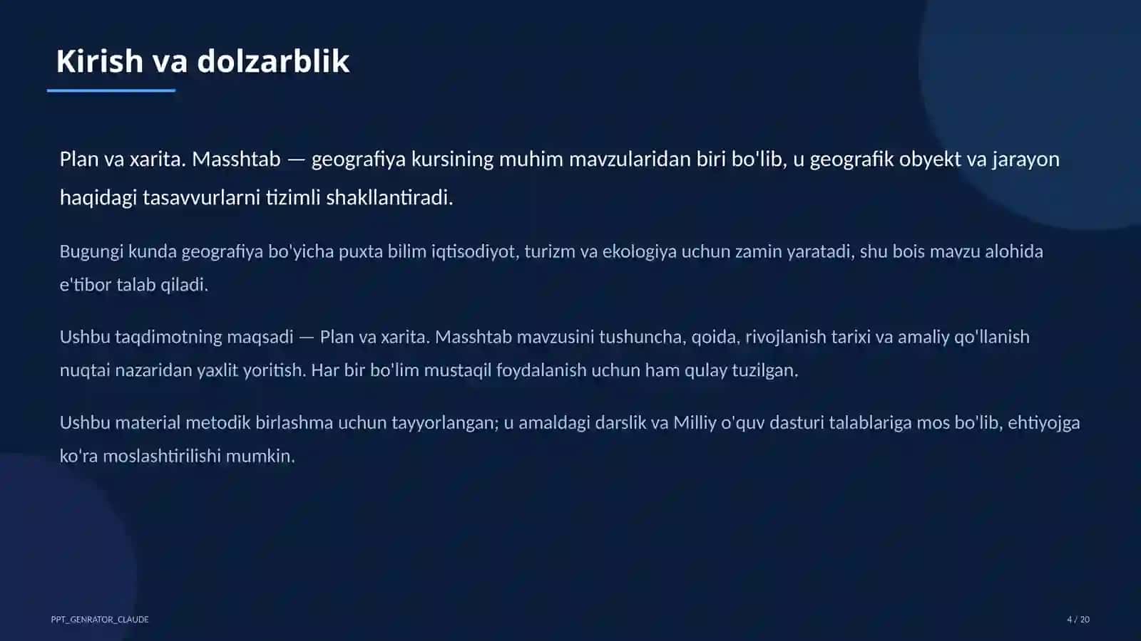 Plan va xarita. Masshtab (5-sinf) 4