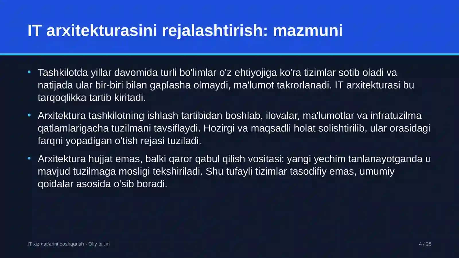 bolalar shifoxonalarida axborot texnologiyalari arxitekturasini rejalashtirish 8824 4