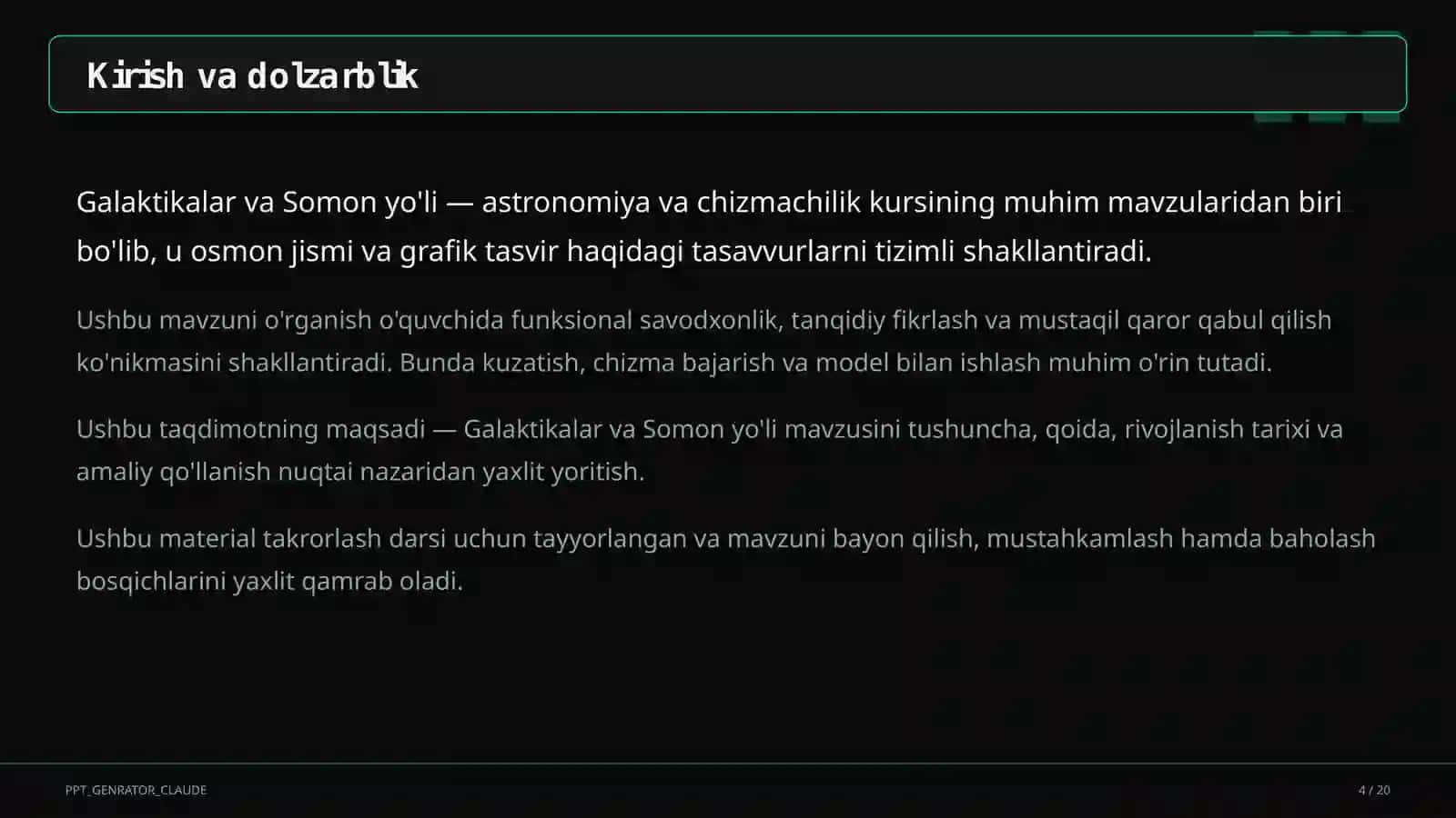 Galaktikalar va Somon yo'li (11-sinf) 4