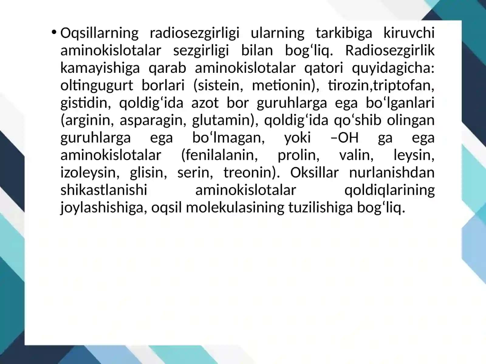 IONLANUVCHI NURLANISHNING  BIOLOGIK TA’SIRI 4