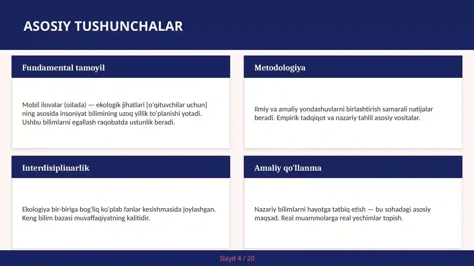 MOBIL ILOVALAR (OILADA) — EKOLOGIK JIHATLARI [O'QITUVCHILAR UCHUN] 4