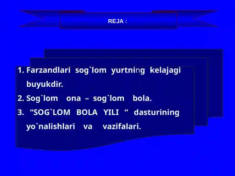 SOG`LOM BOLA YILI 4