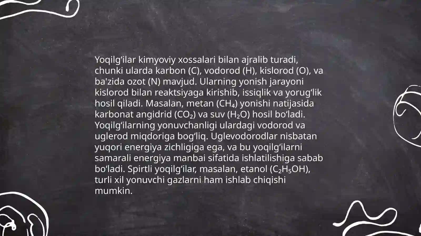 Yoqilg‘ilarning yonish jarayoni va dissotsiatsiya 4