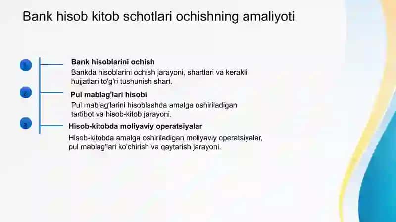 Kassadagi pul mablag'lari hisobi 4