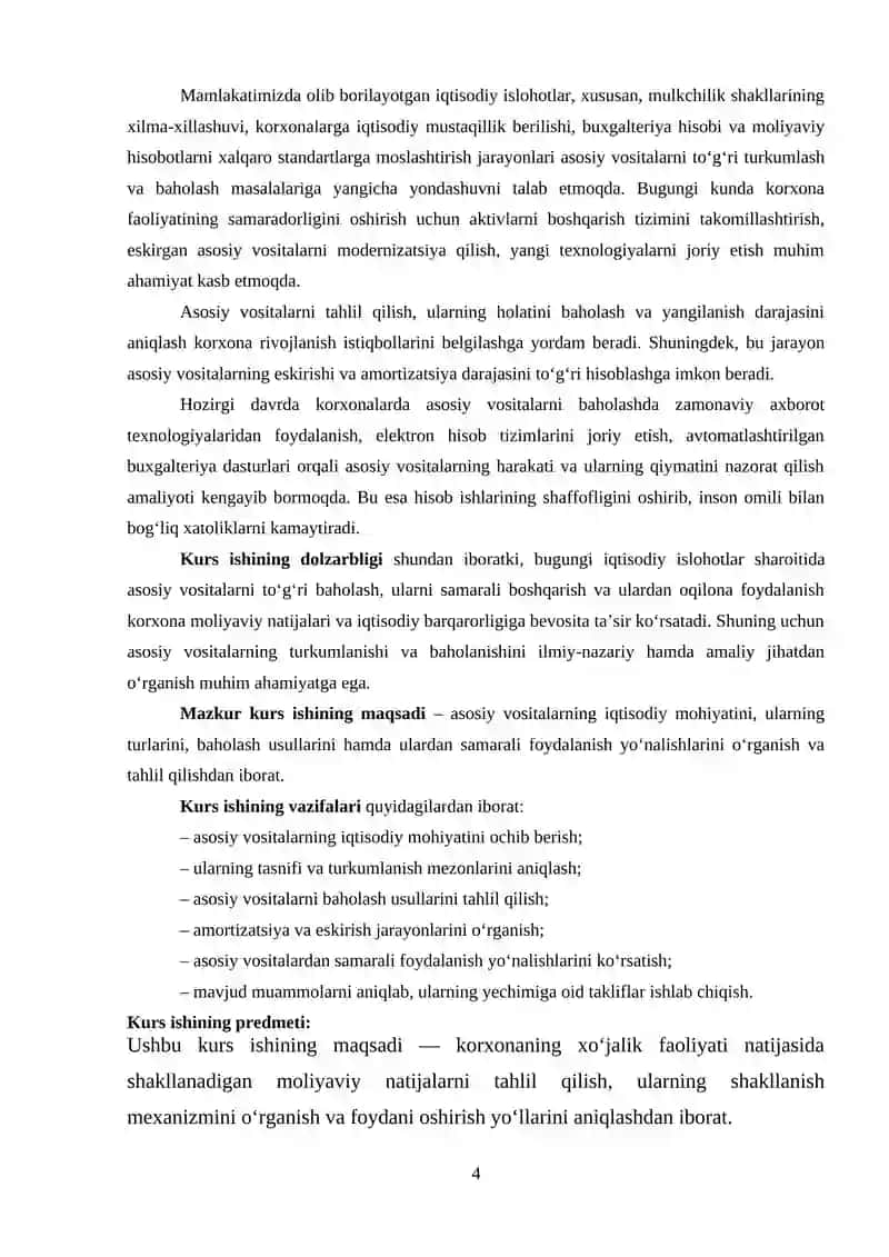 Asosiy vositalarning turkumlanishi va baxolanishi 4
