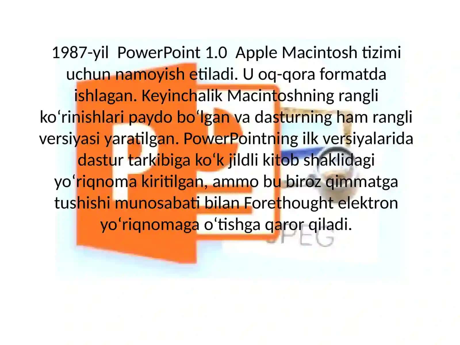 Microsoft PowerPoint 4
