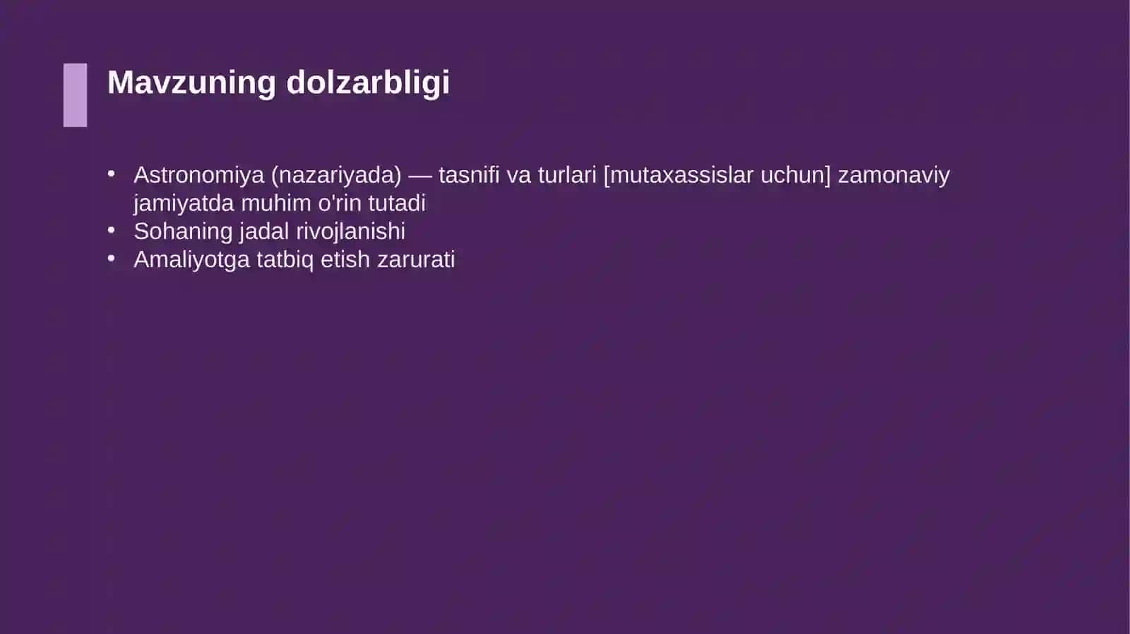 Astronomiya (nazariyada) — tasnifi va turlari [mutaxassislar uchun] 4