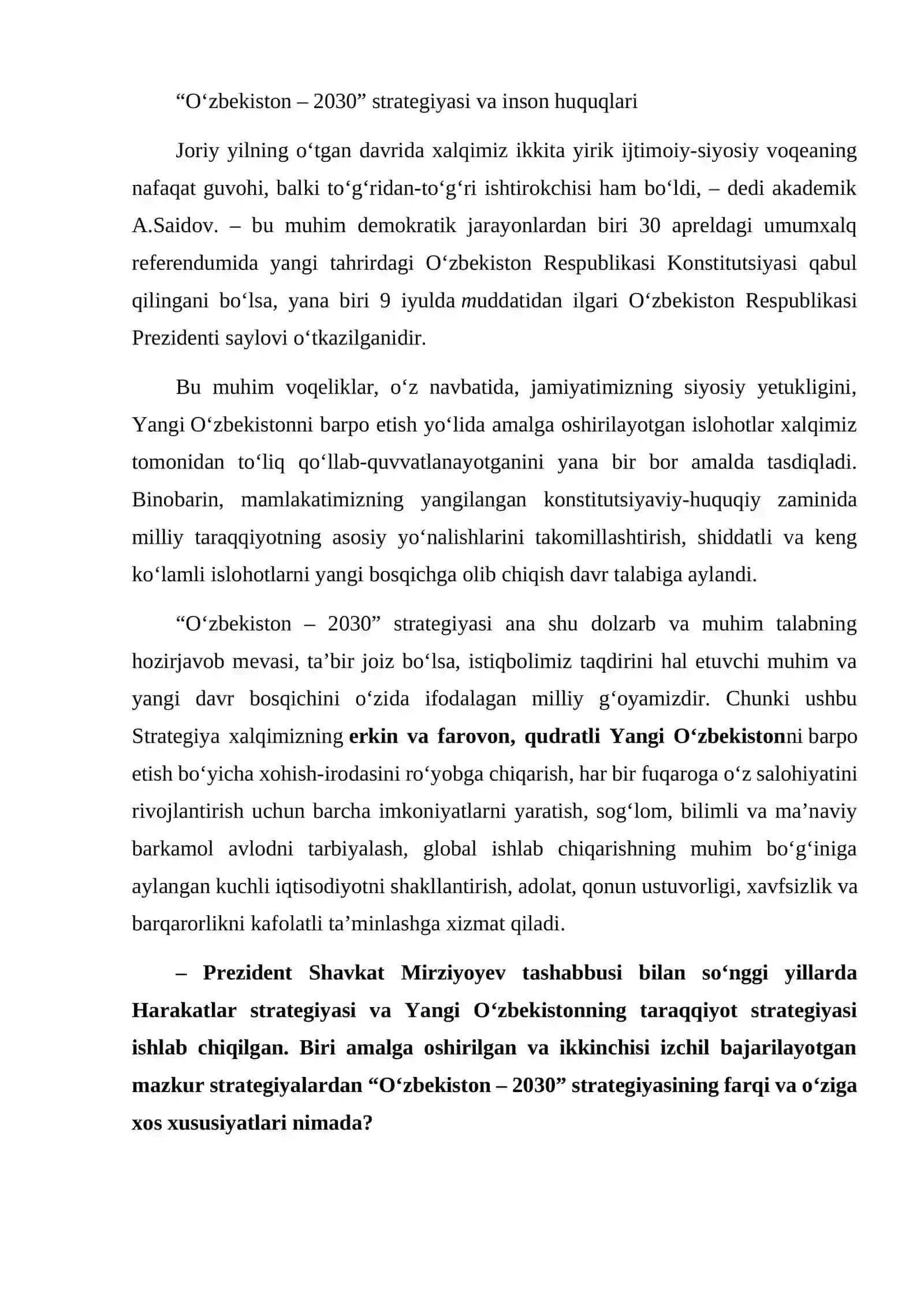 O`zbekiston 2030 strategiyasi 4
