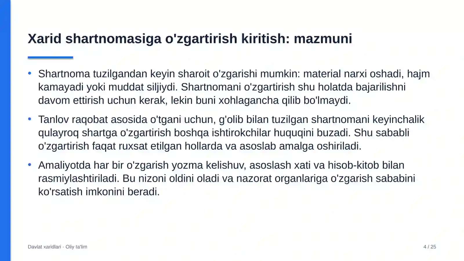 paxta to'qimachilik klasterlarida xarid shartnomasiga o'zgartirishlar kiritish tartibi 3188 4
