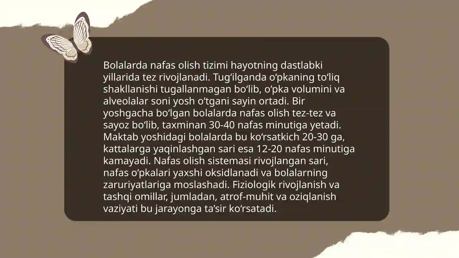 Nafas olish tizimining yosh xususiyatlari va gigiyenasi 4