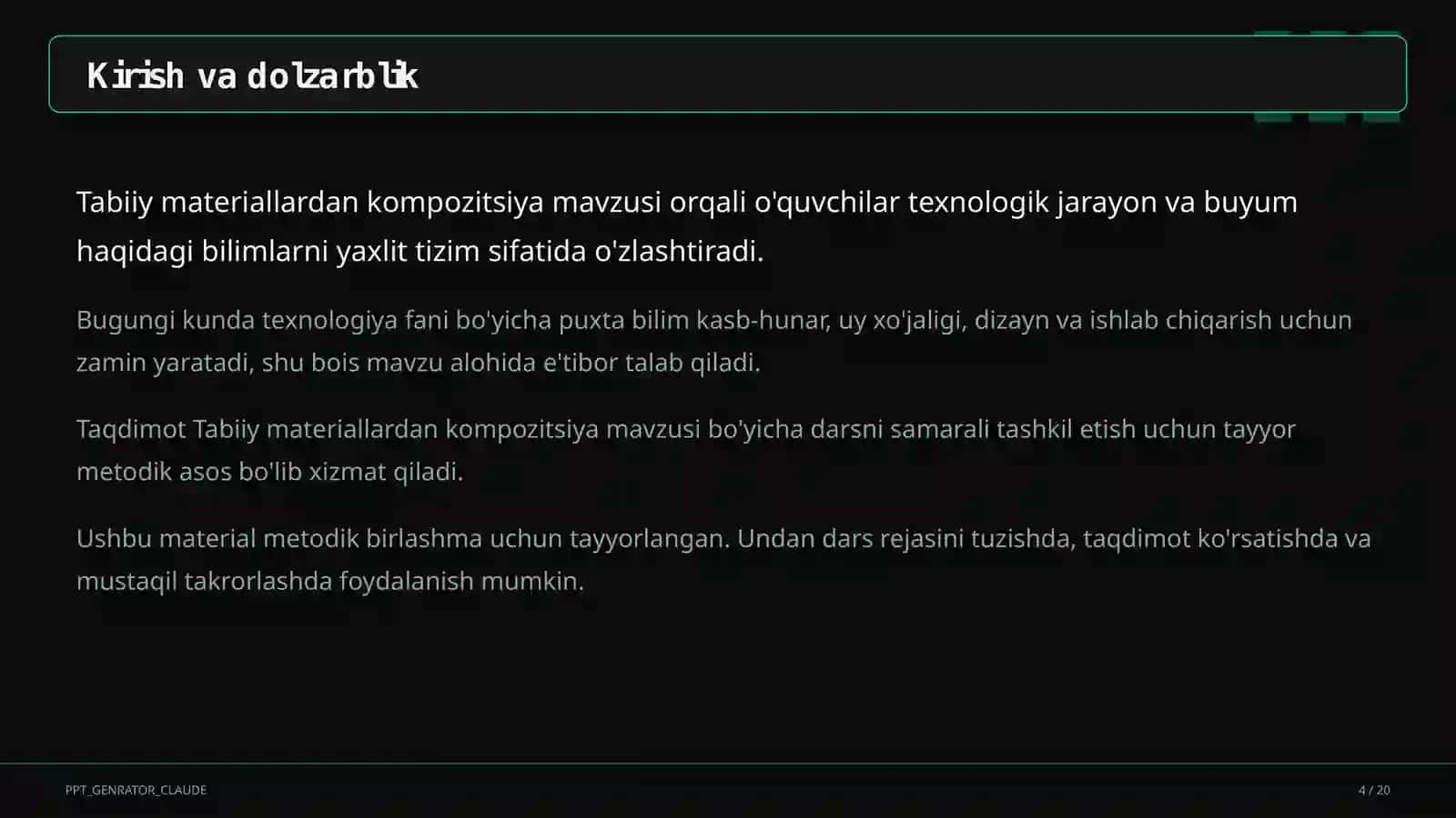 Tabiiy materiallardan kompozitsiya (1-sinf) 4