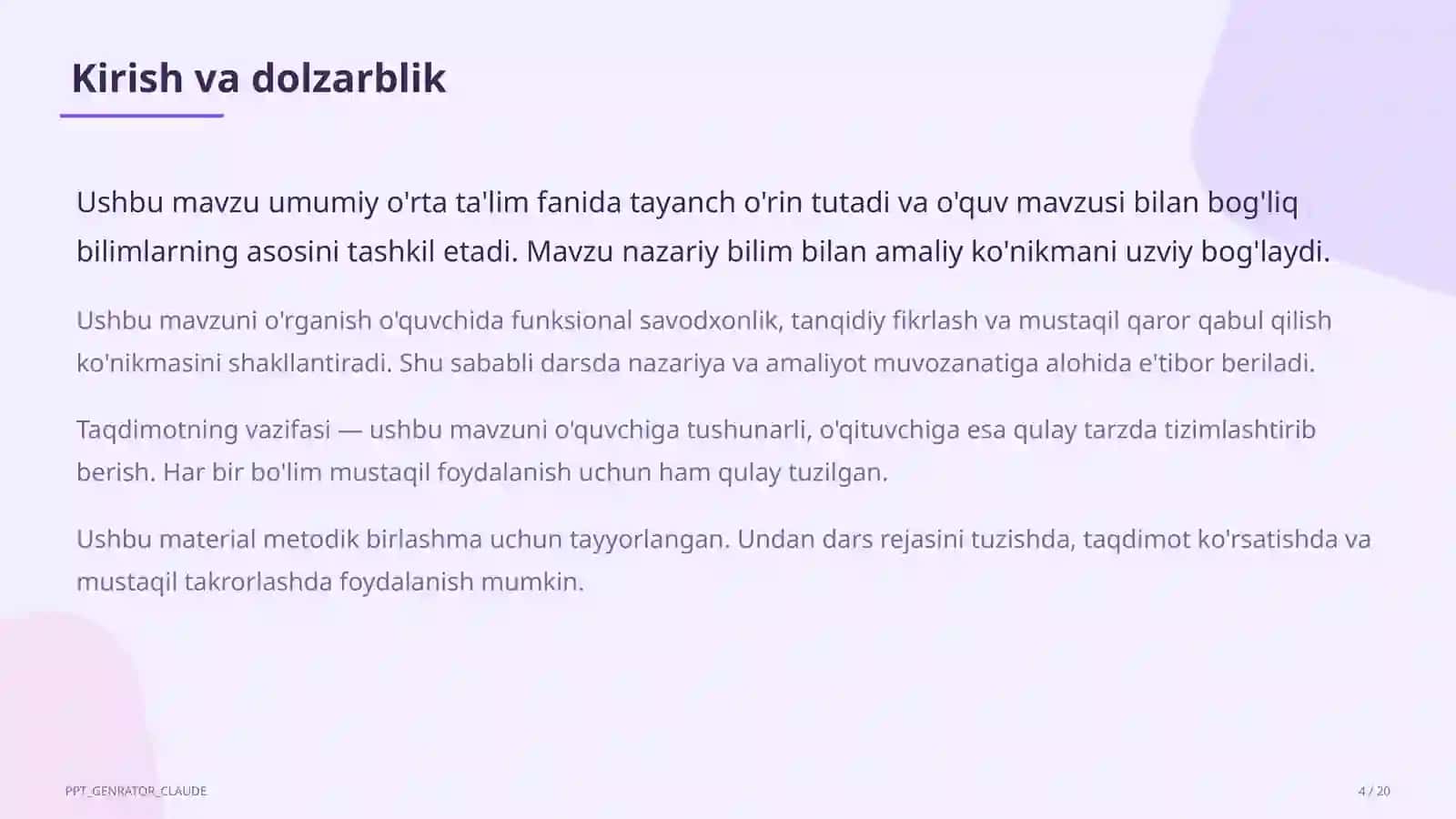 STEAM yondashuvi: fanlararo loyiha darslarini tashkil etish 4