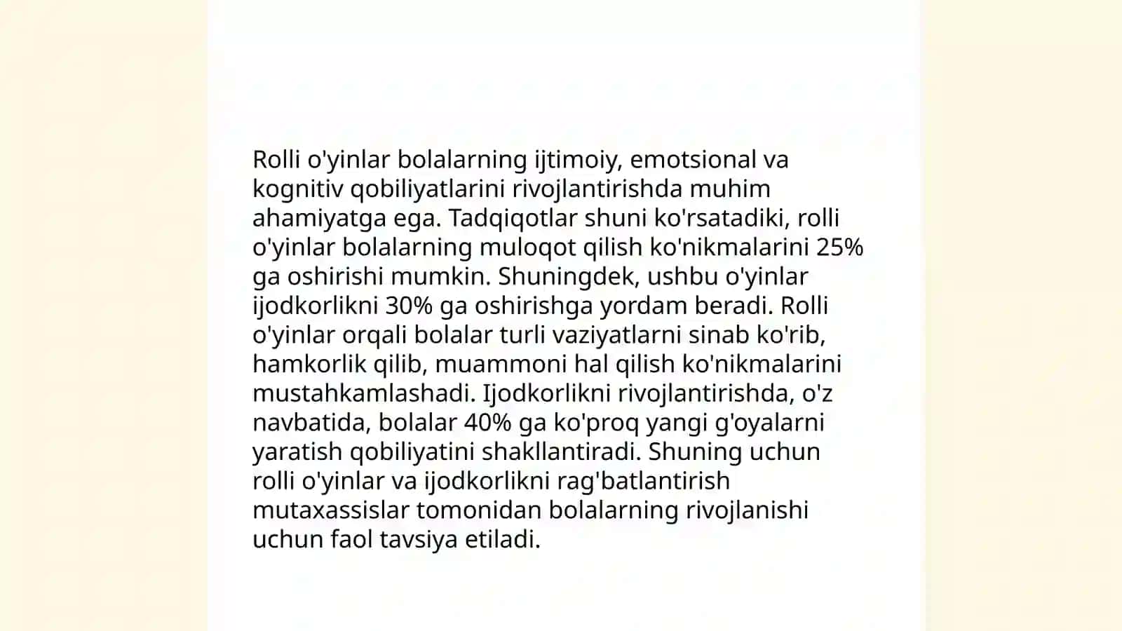 O'yin - maktabgacha tarbiya yoshdagi bolalarning asosiy faoliyati 4