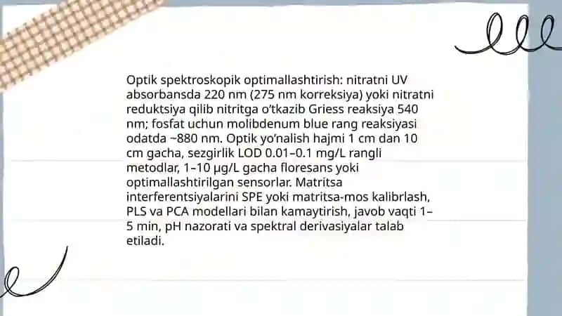 Tuproq va suvning ifloslanishida ion boĝlanishli birikmalarni aniqab ularni tozalash usuli 4